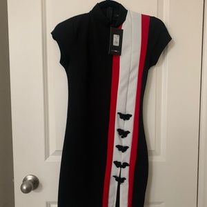 Black kimono style dress